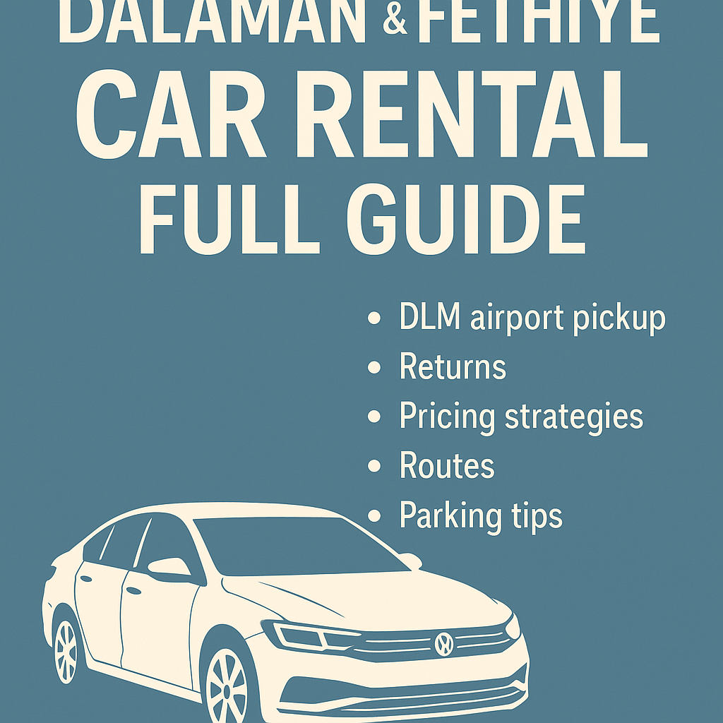 Дalaman Rent A Car & Аренда авто Фетхие: гид по выдаче в аэропорту, возврату в другом месте, маршрутам и ценовым стратегиям